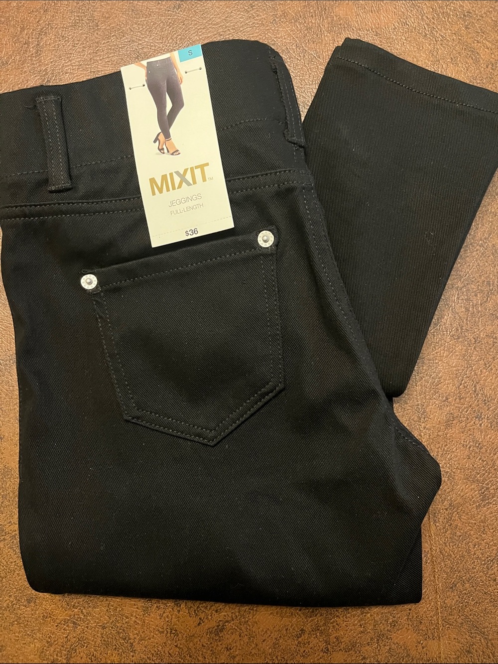 NWT Mixit Black Full-Length Jeggings, S